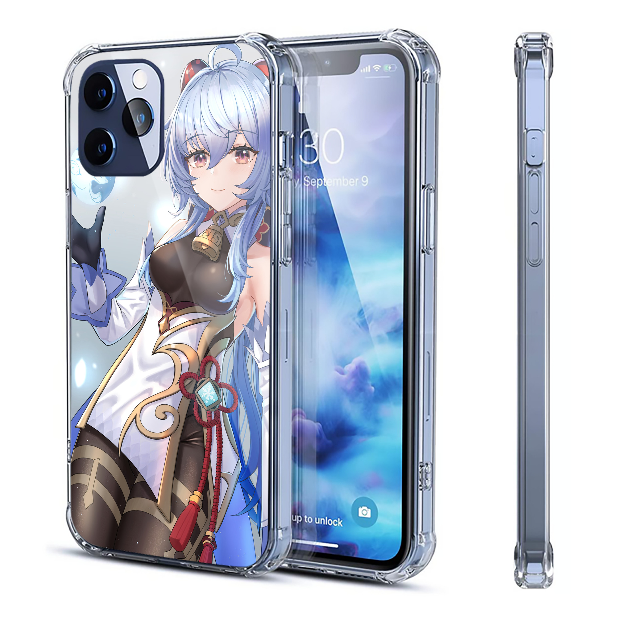げんし神 genshin 【iPhone 12シリーズ対応】透明スマホケース（クリアソフトケース）